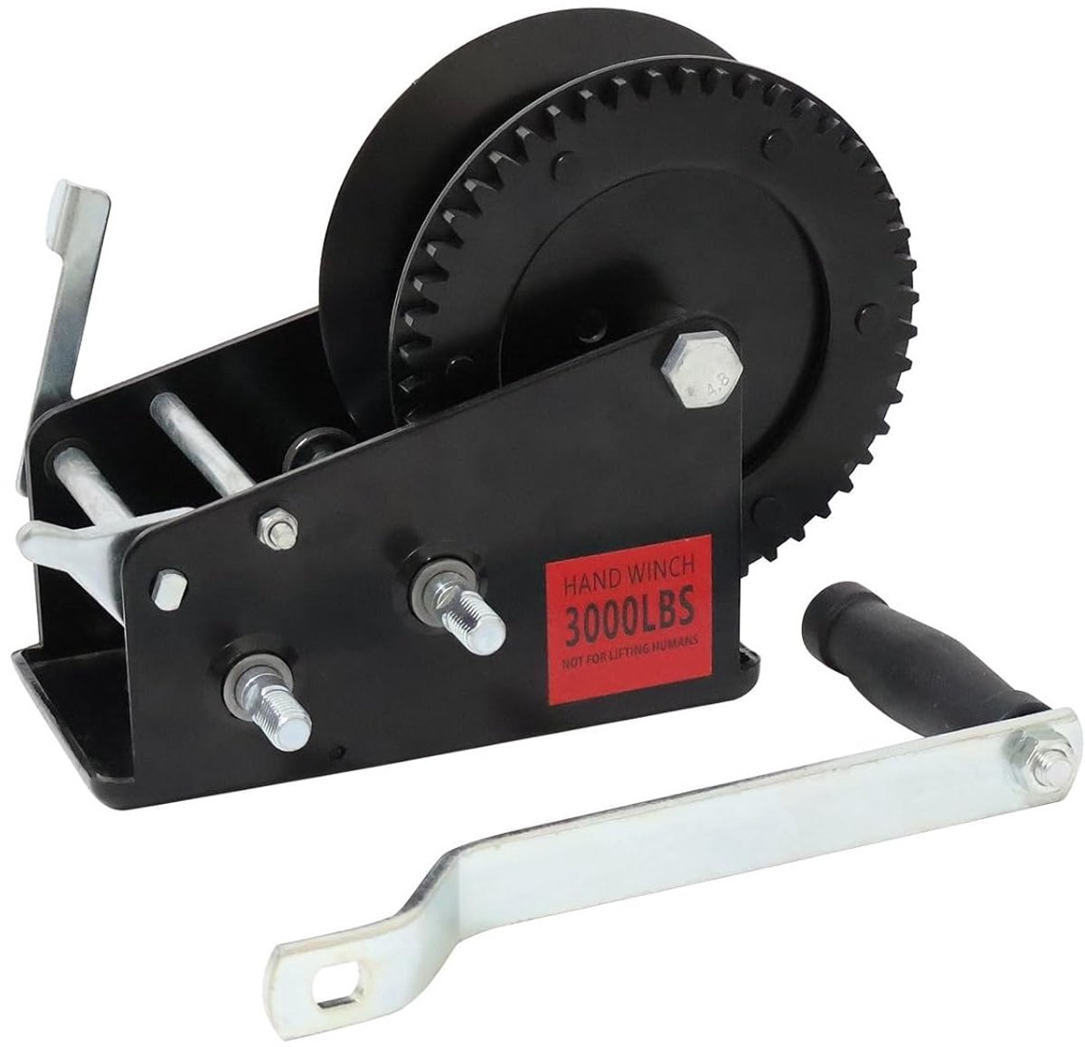 Handlier - Lier - Goederen Transport - Handrem Bediening - 350 kg Capaciteit - Zwart