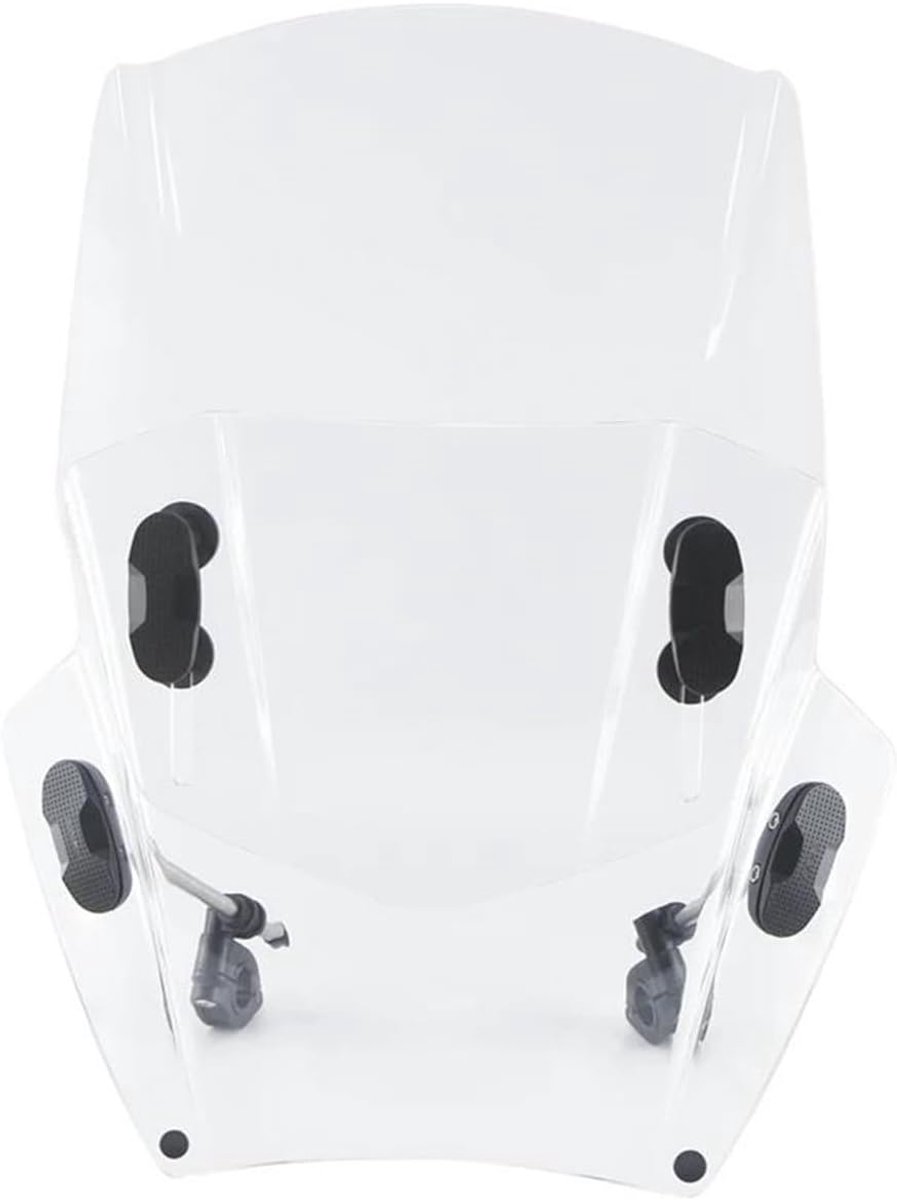 Motorfiets Voorruit - Windscherm Deflector - Comfortabel Rijden - Universeel Verstelbaar - 22 28 25MM - Transparant