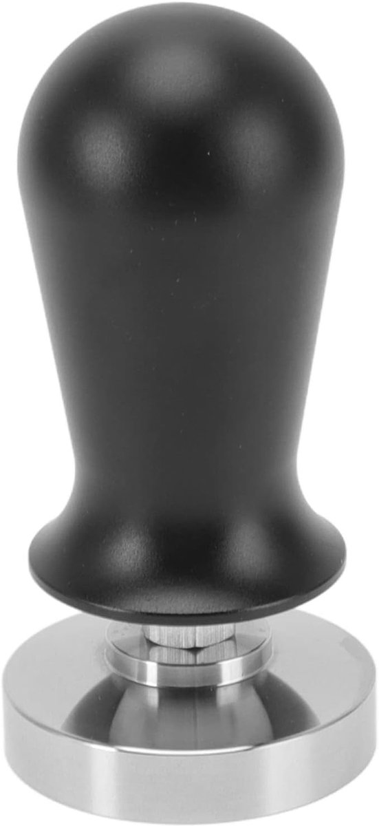 Koffiestamper Espresso Stamper Perfecte Espresso Gekalibreerde Veer 53 mm Zilver