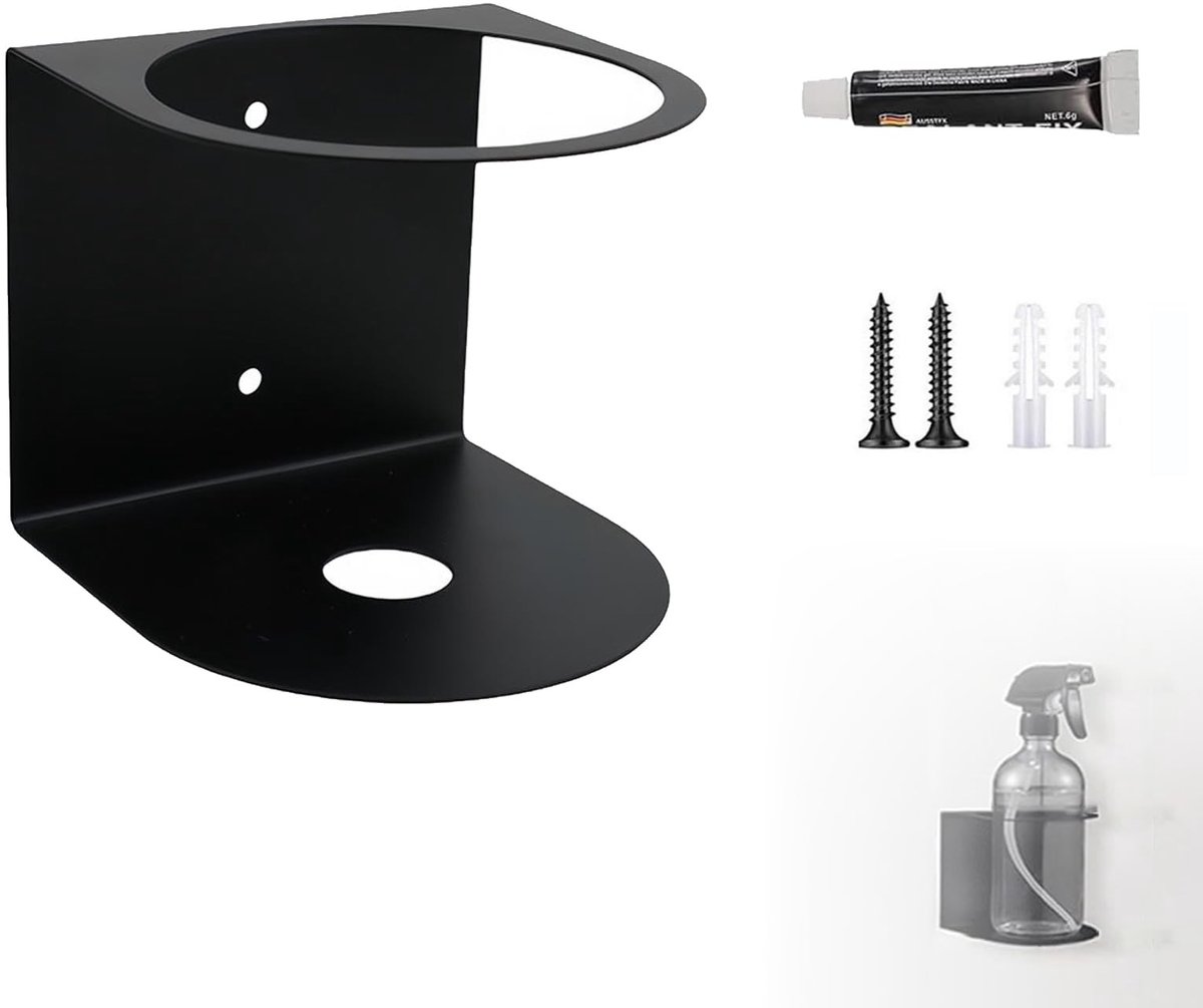 Dailygoods - Muur Gemonteerde Spuitbussenhouder - Opbergrek voor Garage en Werkplaats