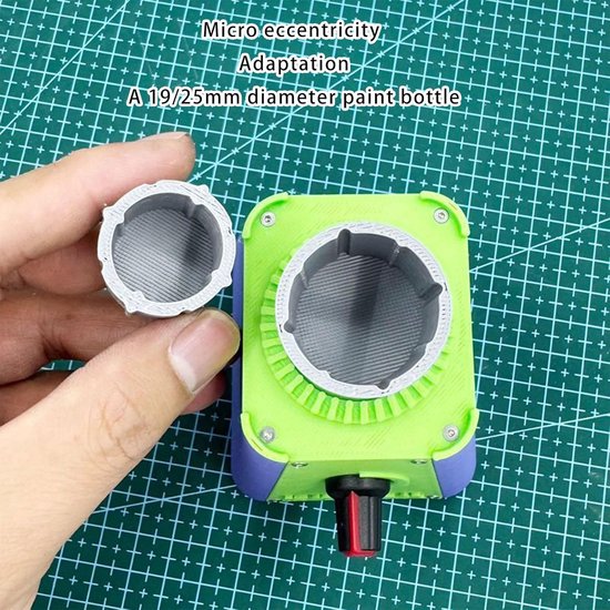 Elektrische Verfroerder - Flessenmixer - Snel Mengproces - Zuignap Stabiliteit - 25 x 25 x 20 cm - Zwart — afbeelding 2