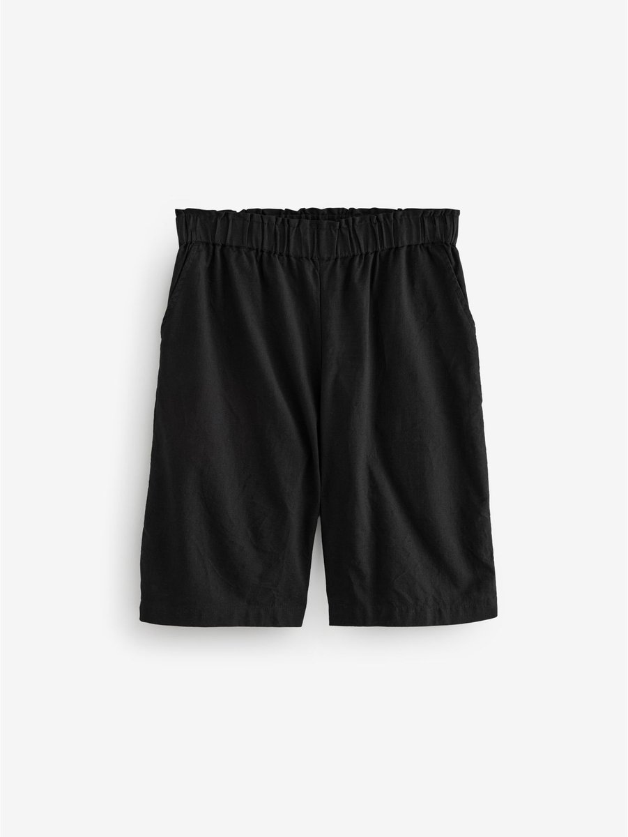 Next - Dames - 100% katoenen Bermuda-shorts - Zwart