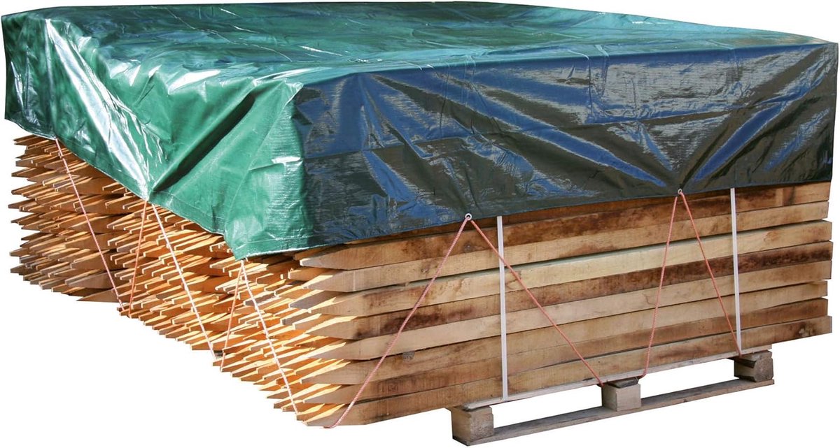 Beschermend Zeil - Waterdicht Dekzeil - Buiten Spullen Dekken - UV Stabiliseerde Kwaliteit - 5 x 6 Meter - Groen