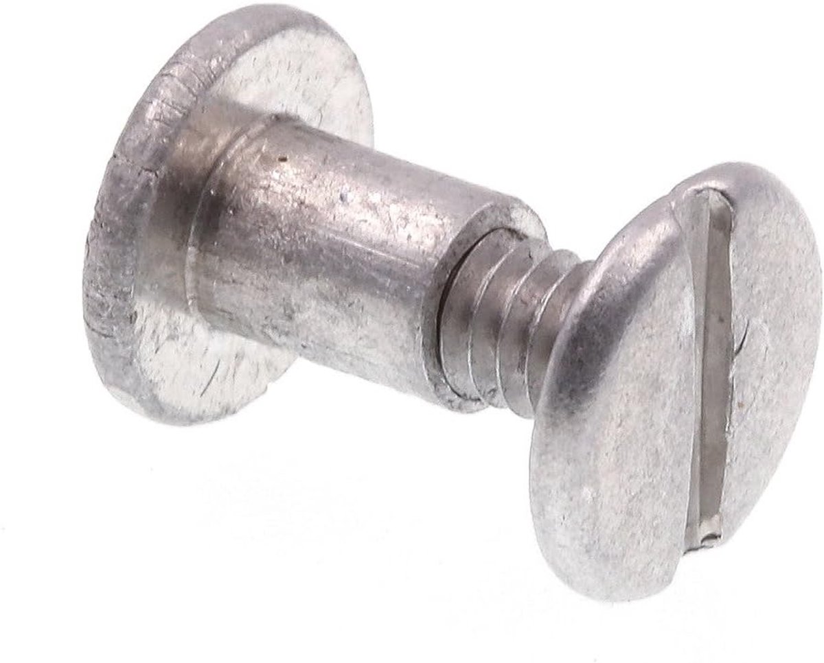 Koppelpalen en Schroeven - Verbindingsset Aluminium - Bevestigen Onderdelen - Aluminium Materiaal - 3/16 x 1/4 inch - Aluminium