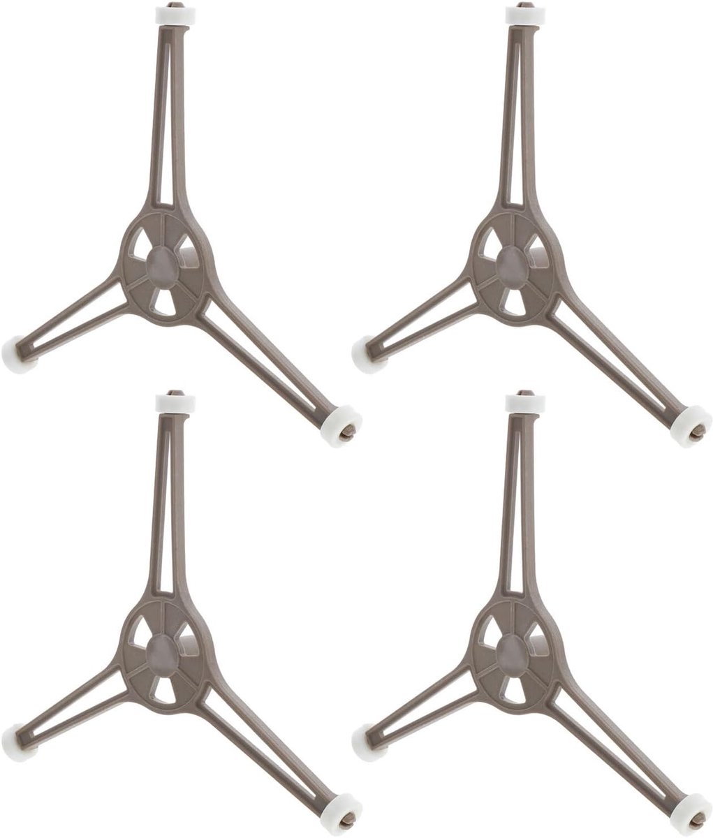Magnetron Draaitafel Ring Oven Draaiplateau Gelijkmatig Verwarmen Set van 4 stuks 16 cm diameter Meerkleurig