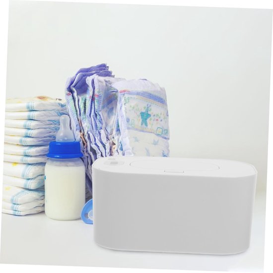 Babydoekjes Verwarmer - Draagbare Doekjes - Baby Warm Houden - Constante Temperatuur - 20 x 8.5 x 12 cm - Wit — afbeelding 2