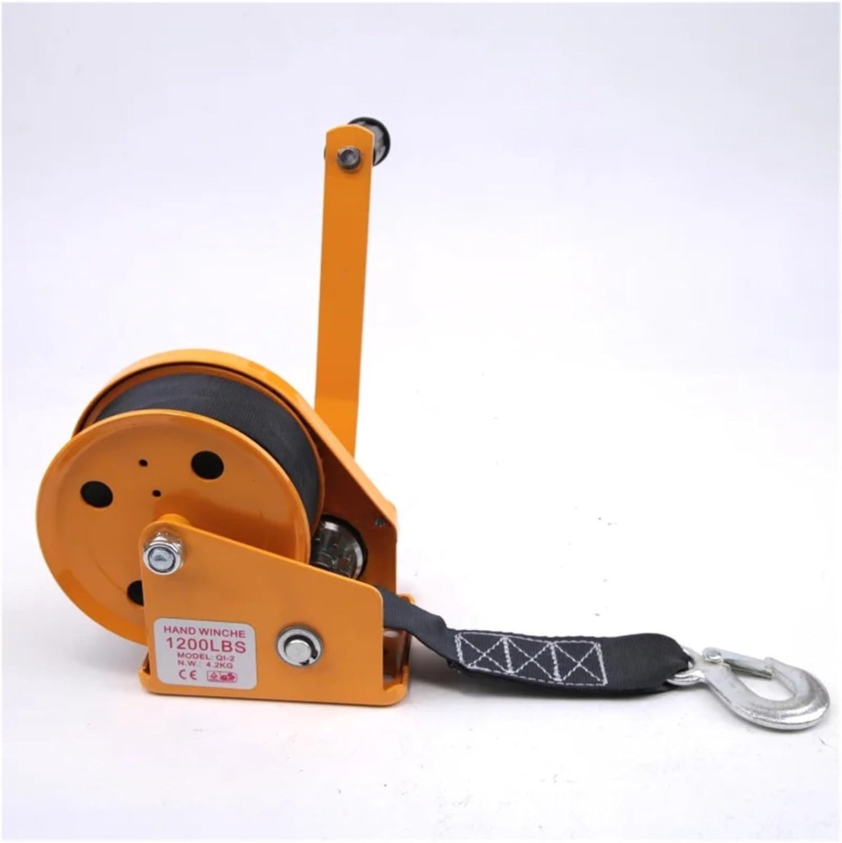 Zelfvergrendelende Handlier - Trek Lier - Zware Werkzaamheden - Automatisch Rem - 1200 LBS - Geel
