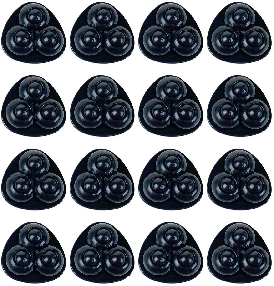 Dailygoods- Mini-wielen 360 graden draaibaar - Zelfklevende wielen - Meubelwielen - Zwenkwielen - Stil - 16 stuks, 35x35x15 mm
