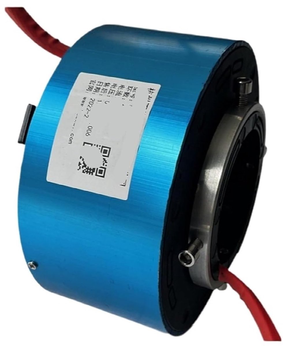 Motor Contactoren - Stroomdoorvoer - Signaaloverdracht - Meerkanaals rotatie - 25.4mm binnendiameter - Zilver
