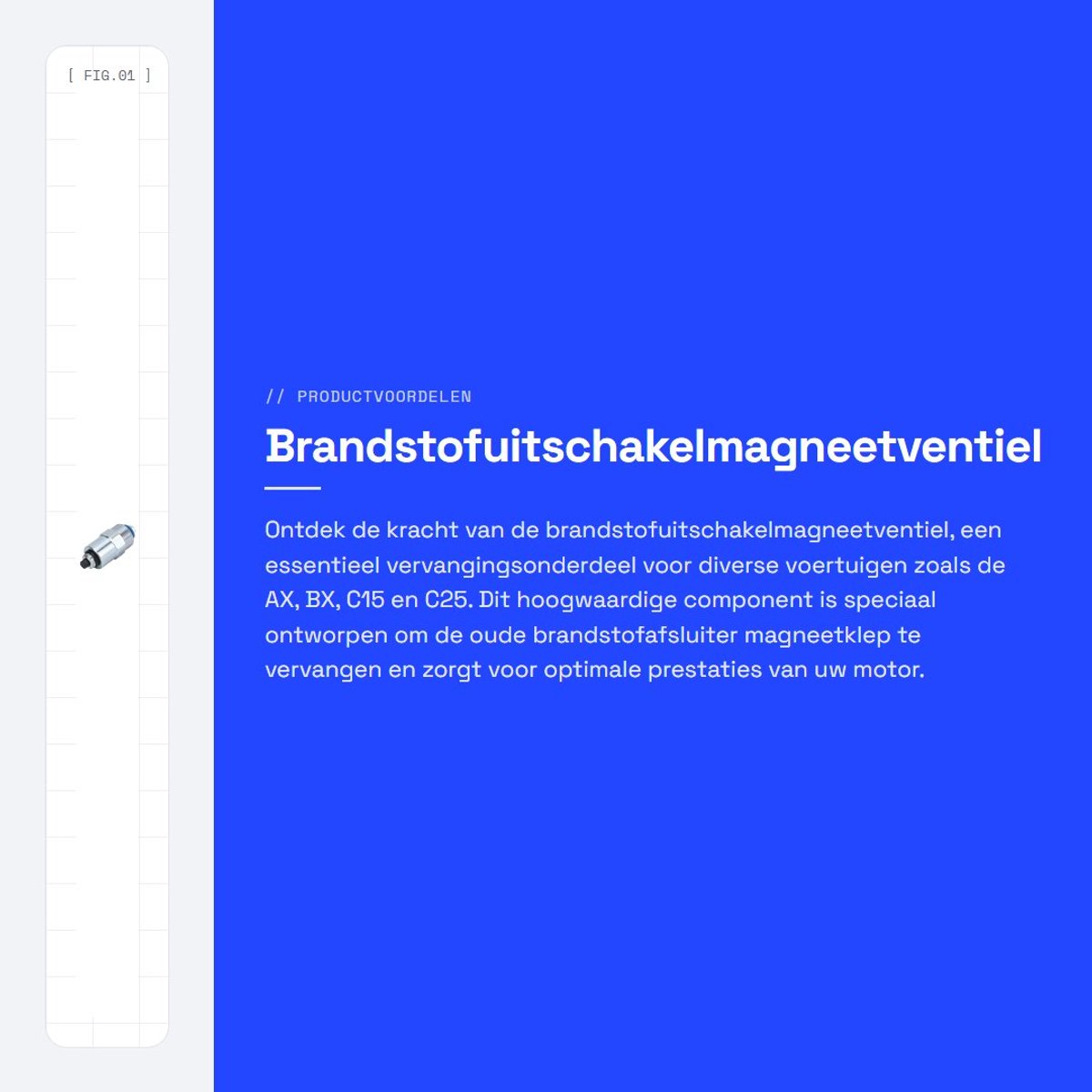 Dailygoods - 12V brandstofuitschakelmagneetventiel, vervangende