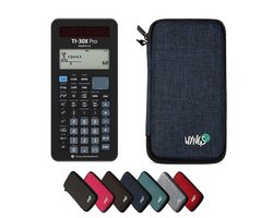 TI-30X Pro MathPrint incl. WYNGS Beschermhoes Blauw - Wetenschappelijke Rekenmachine - Basis Pakket