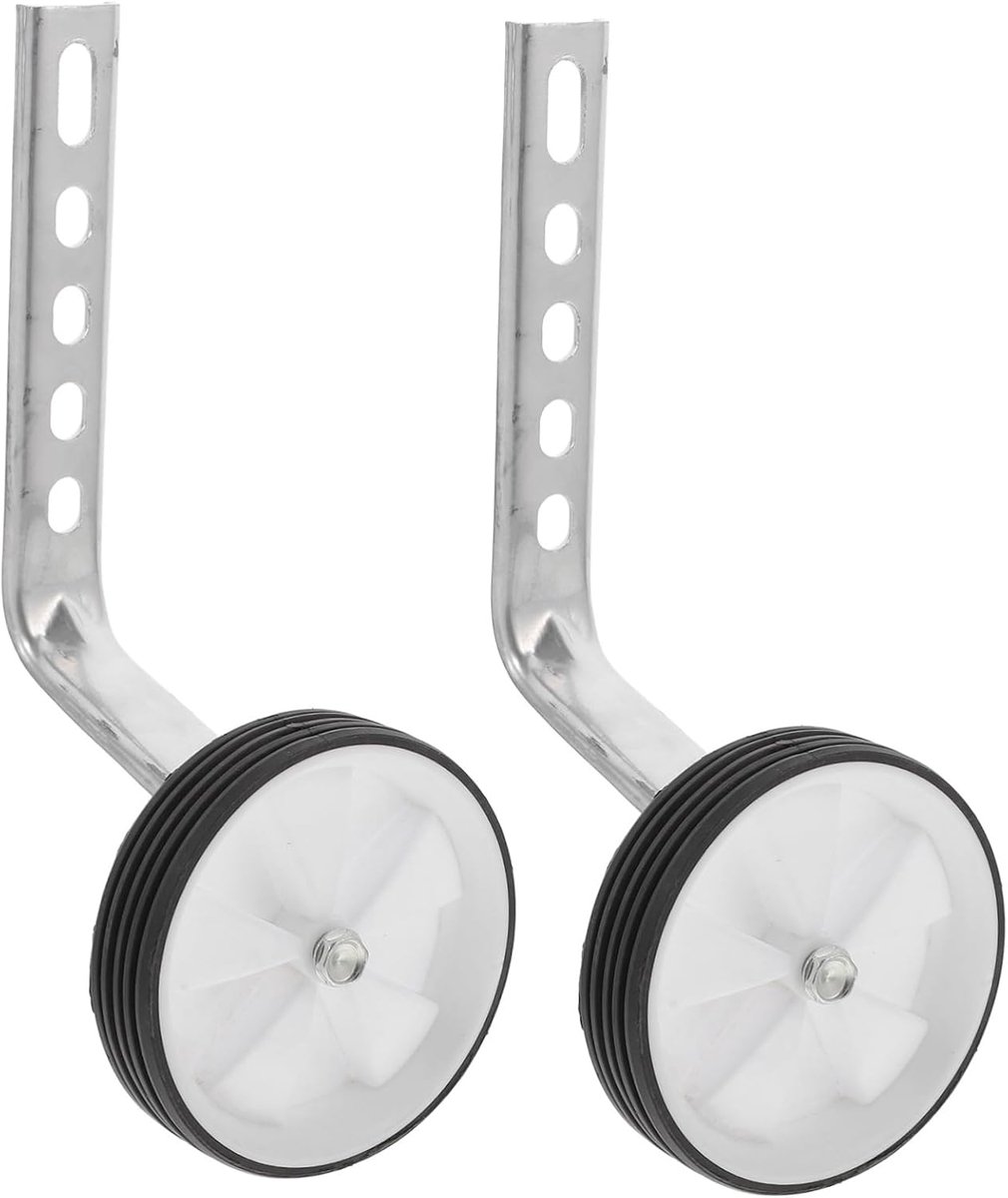 Hulpwielen Kinderfiets Opleidingswielen Stabilisator Kinderen Leren Fietsen Stevig en Duurzaam 11 cm Wit