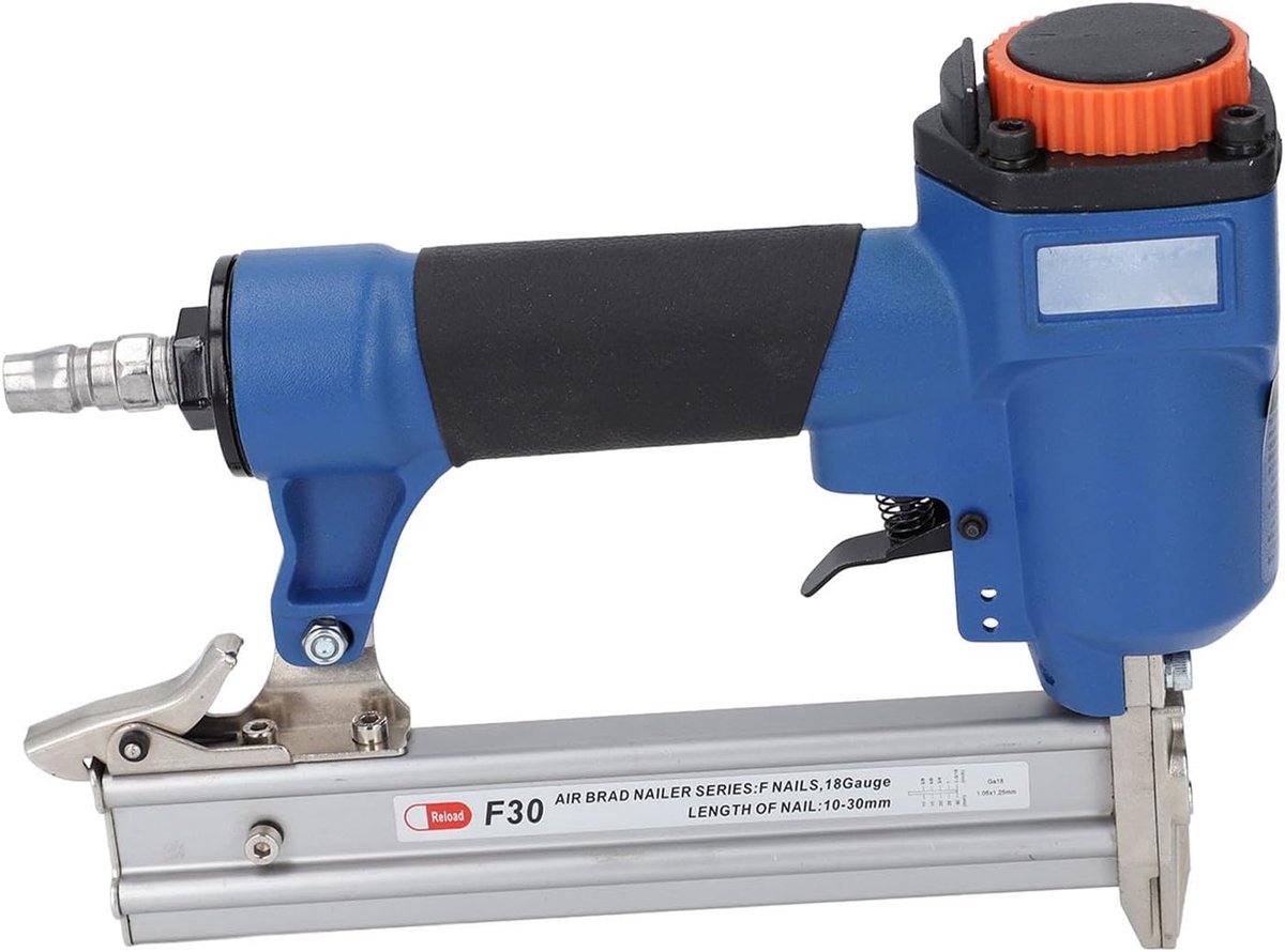 Pneumatisch Nietapparaat - Lucht Nietmachine - Houtbewerking Projecten - Ergonomische Handgreep - 10-30 mm - Grijs