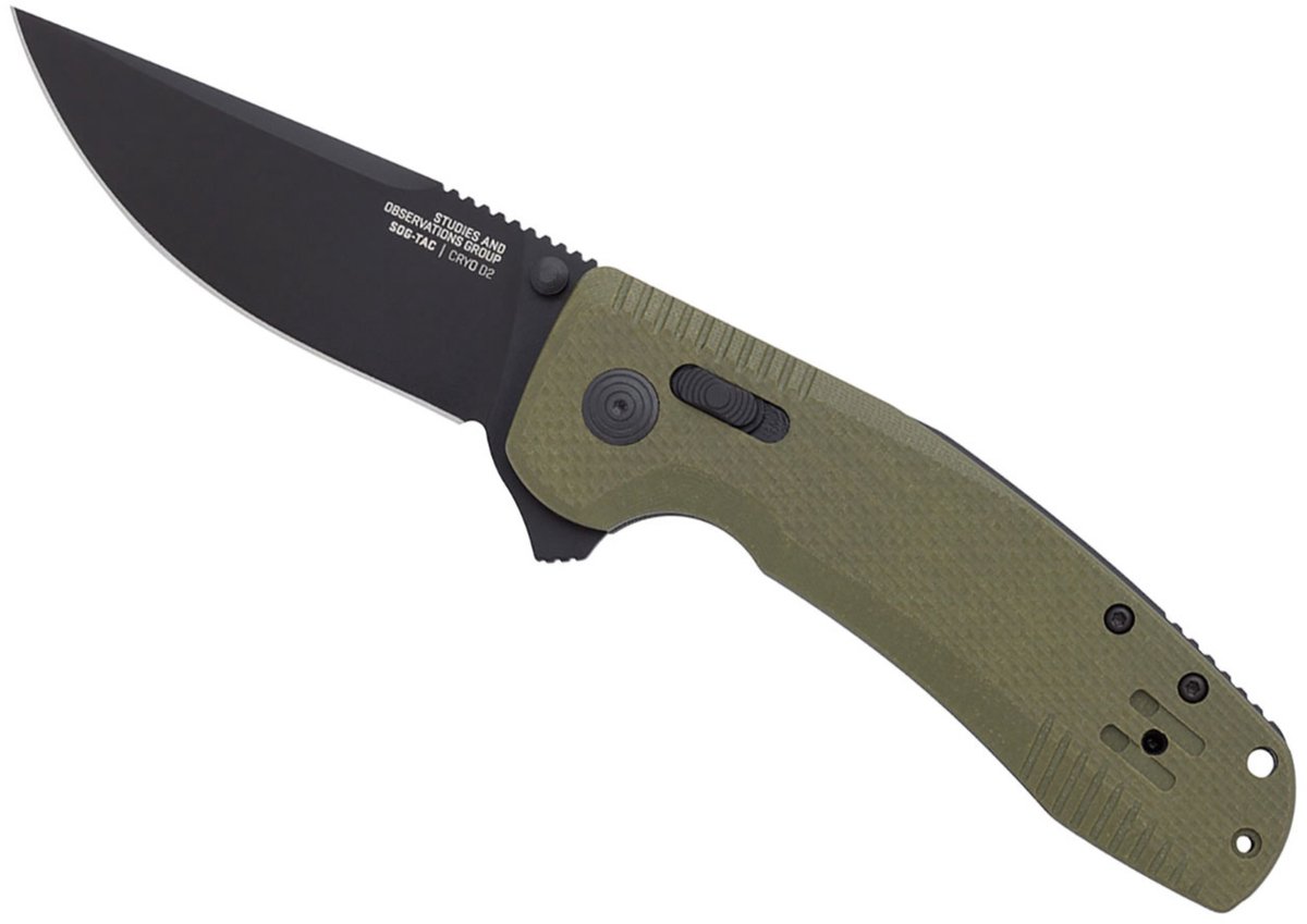 High Quality SOG XR Ultragrip Antislip Zakmes 21 cm Groen Eenhandig Tactical Mes Vismes Jachtmes