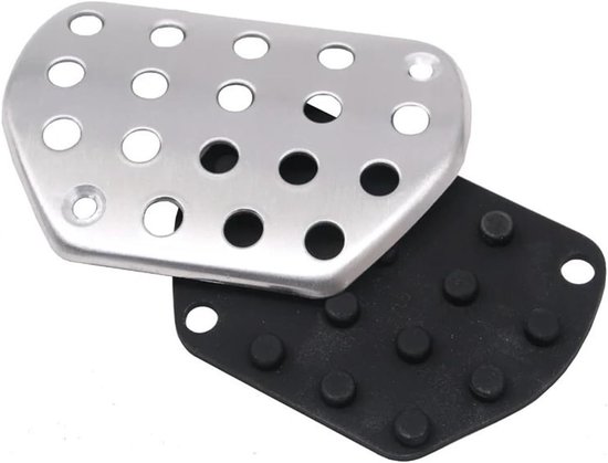 Auto Pedaal Covers - Voetsteun Plaat - Rijcomfort Verbeteren - Antislip Ontwerp - 3 Stuks Set - Metaal — afbeelding 4