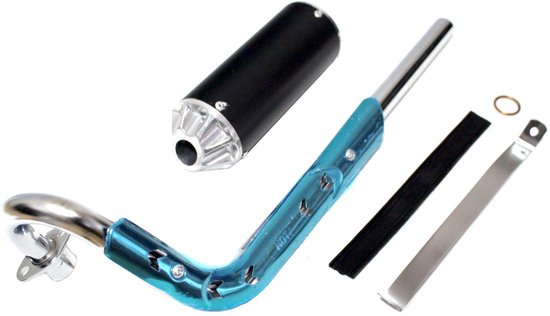 Uitlaat voor 110/125cc Chinese Dirtbike Kleur Zwart / BPC Parts