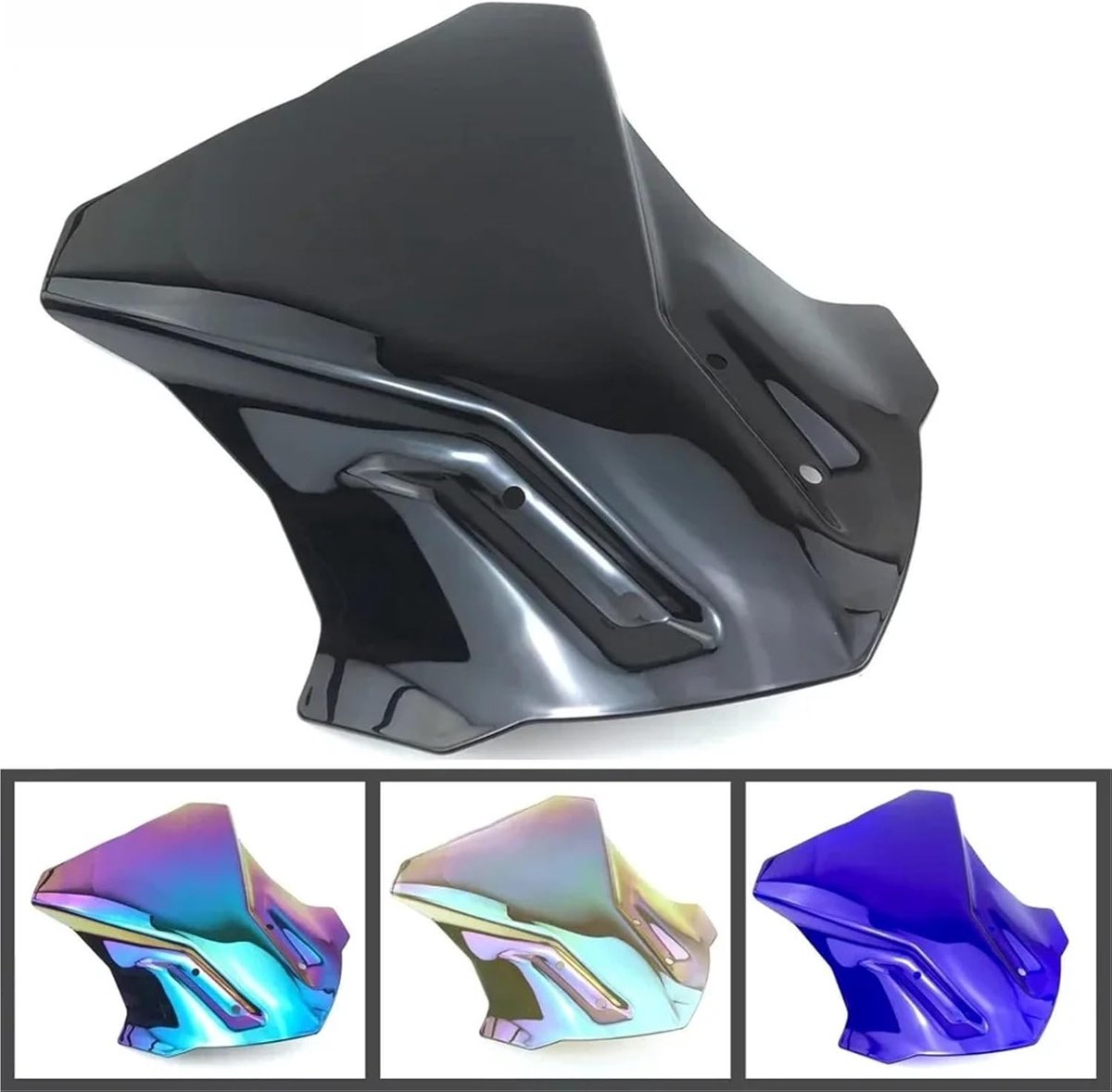 Motor Windscherm - Voorruit Deflector - Comfortabel Rijden - Slagvast PC Materiaal - 5 mm Dik - Helder