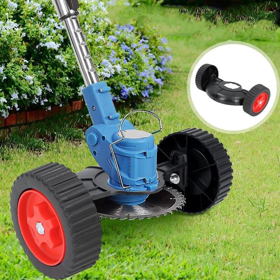 Trimmer Steunwiel - Hulpwiel Grastrimmer - Onkruid Wieden - In Hoogte Verstelbaar - 15 cm Wieldiameter - Zwart — afbeelding 4