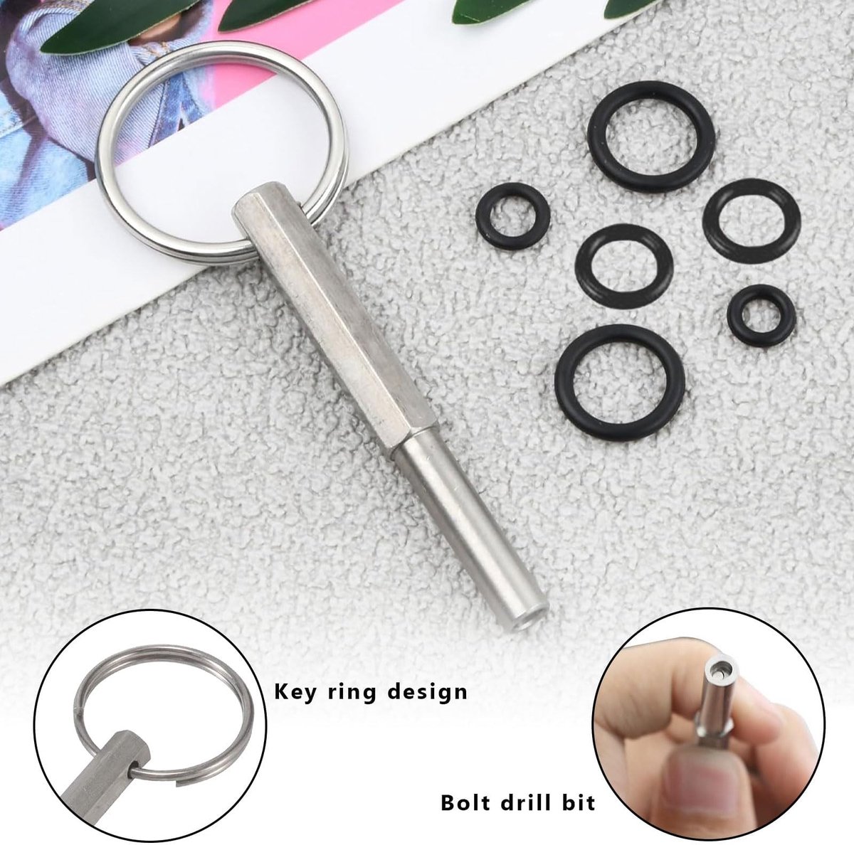 Dailygoods - Jura Ovale kopsleutel, ovale kopsleutel met sleutelring, ovale kopsleutel Jura, koffiezetapparaten ovale kop reparatie gereedschap, voor Jura/Krups/Aeg volautomatische koffiemachines thumbnail 5