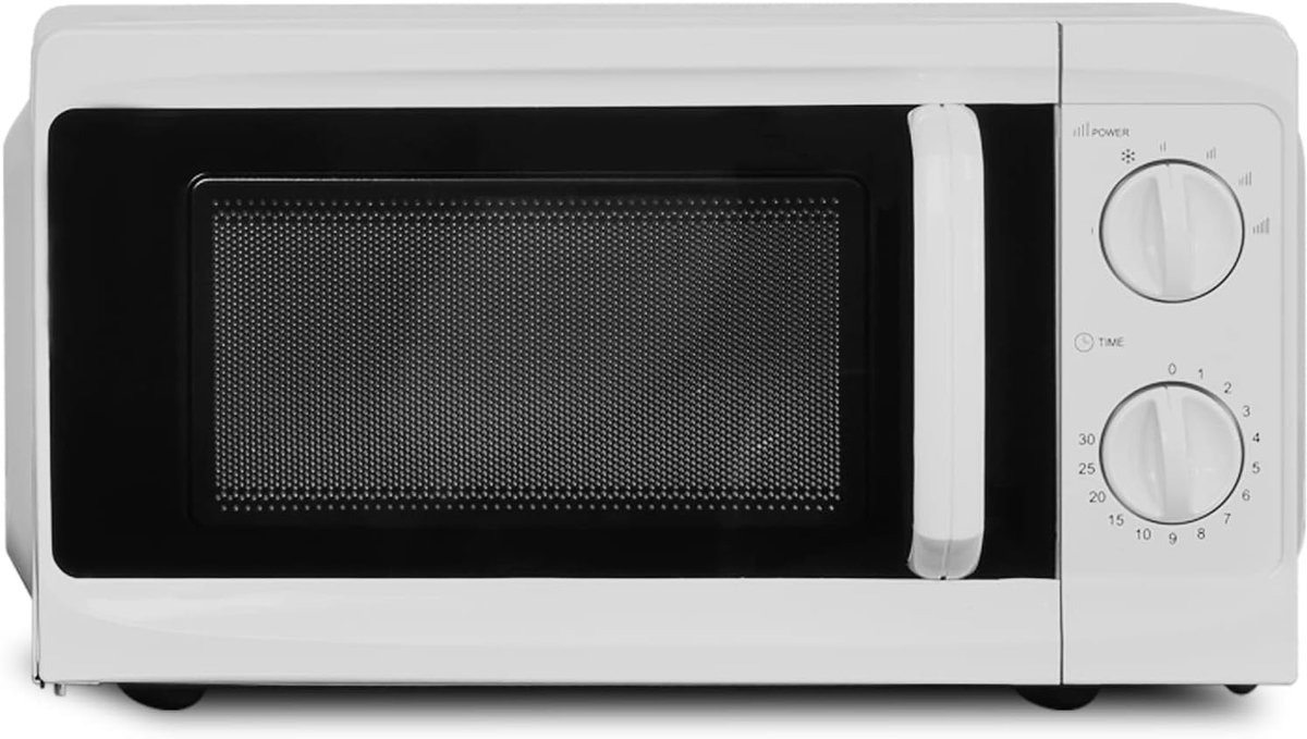 Magnetron - Kleine oven - Snel opwarmen - Handmatige bediening - 17 liter - Wit