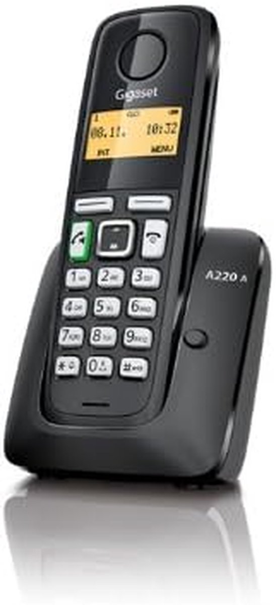 Draadloze Telefoon - Huistelefoon - Thuisbellen - Groot display - 1.4 Inch scherm - Zwart