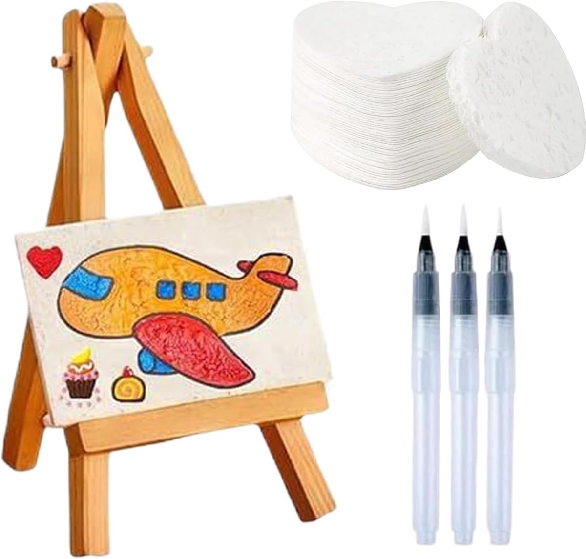 Magic Verfset - Knutselspullen Papier - Creatief Knutselen - Brengt Kunst Tot Leven - 10 Vel - C Set