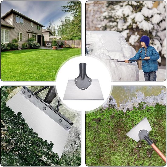 Platte schep voor landschapsarchitectuur, multifunctionele tuinschepje, multifunctionele tuinreinigingsschep, multifunctionele tuinreiniging, onkruidschraper, tuinreinigingsvel van Spear & Jackson — afbeelding 4