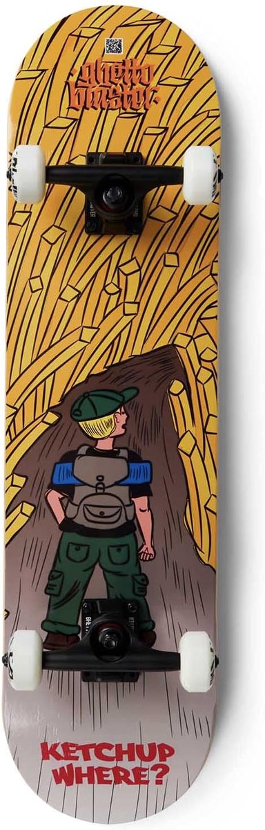 Compleet Skateboard Streetboard Outdoor Buiten Skaten 7 Lagen Esdoorn 8.0 Inch Forest Fries