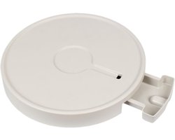 Plantenpot Caddy - Verrijdbare Bloempot - Planten Verplaatsen - Met Waterbak - 25 cm - Wit