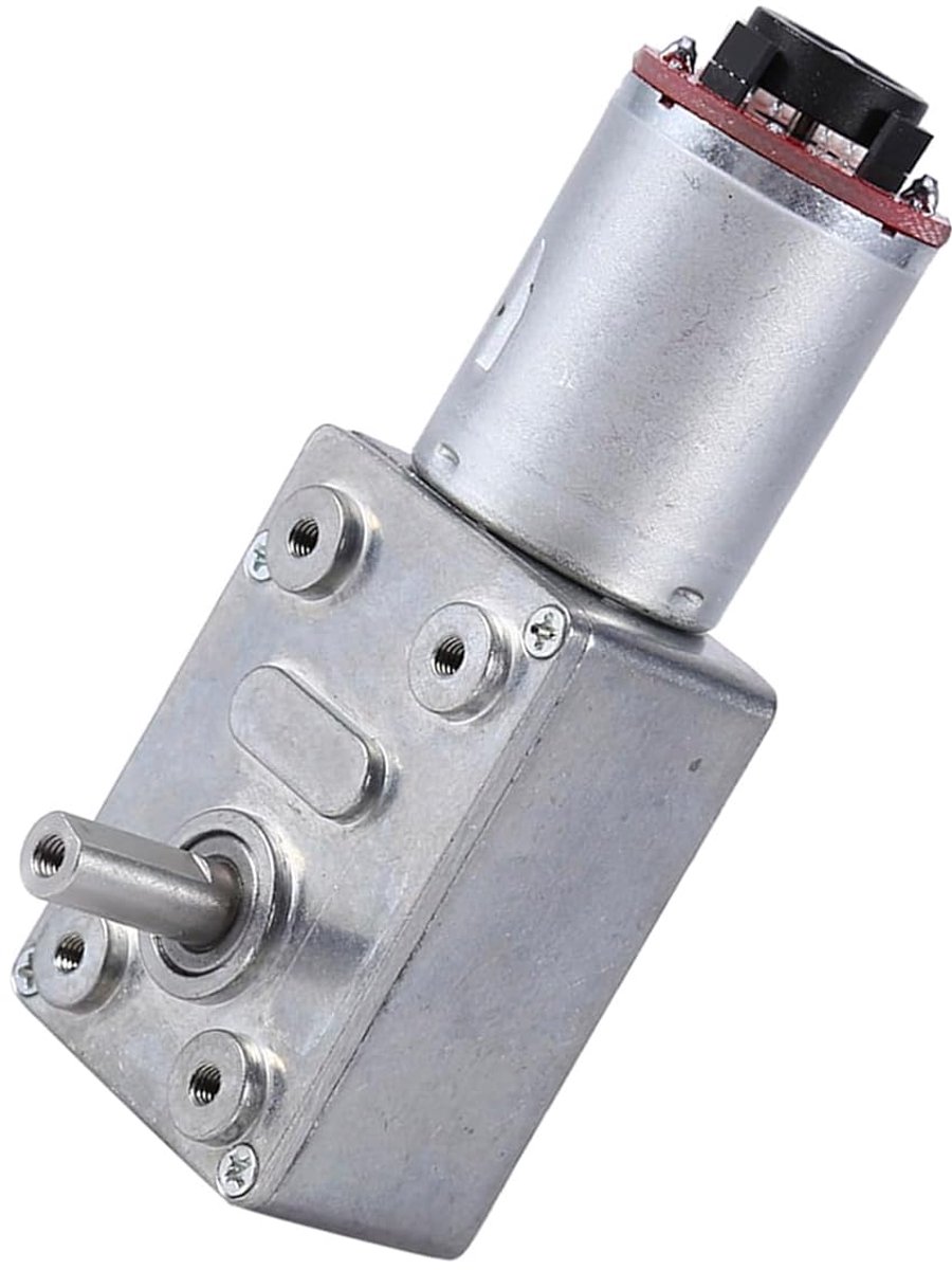 Reductiemotor met Encoder - DC Motor - Robotica Projecten - Nauwkeurige Snelheidsregeling - 10 RPM - Zilver