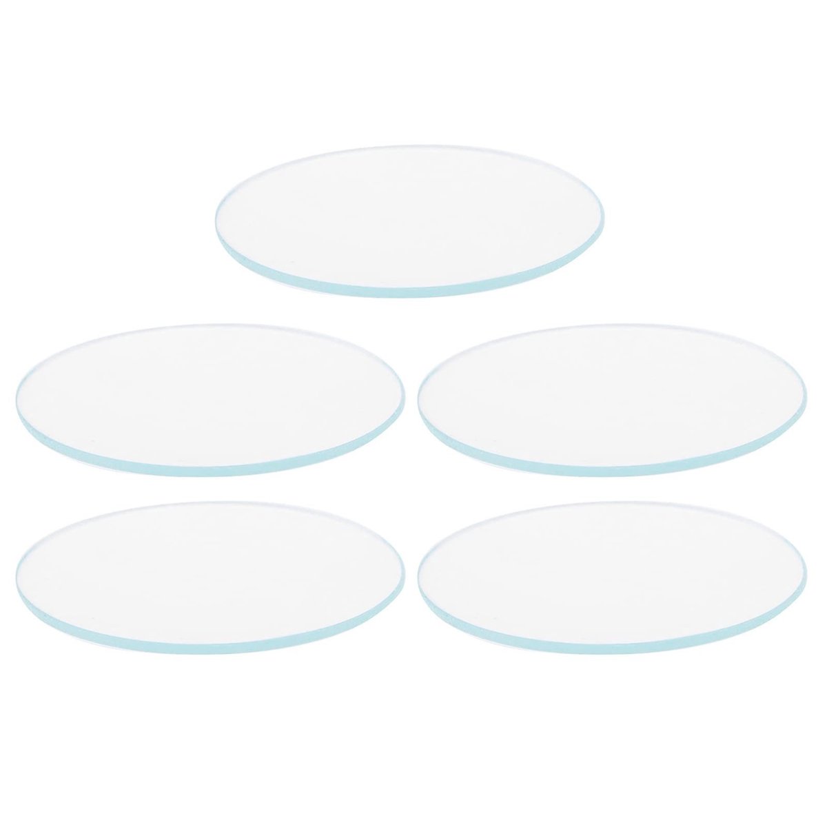 Dailygoods- Horlogeglas 37mm Krasbestendig - Vervangende Lens - Ronde Glazen Lens - Corrosiebestendig - Duurzaam Materiaal - Afgeschuinde Randen - Horlogelens