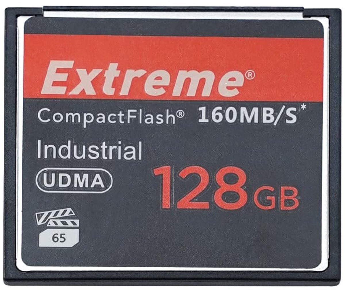 Dailygoods- Flashgeheugenkaart 128 GB - Compacte CF-kaart - Overdrachtsnelheid 160 MB/s - Opnamesnelheid 120 MB/s - Professionele fotograaf - Plug and play