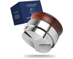 Dailygoods - KYONANO koffieverdeler 51mm Espresso-uitlijningsgereedschap, verdeelt het koffiepoeder gelijkmatig over de tamper, barista-gereedschap, gemaakt van Huanghua-Li-hout, in hoogte verstelbaar van 4-9