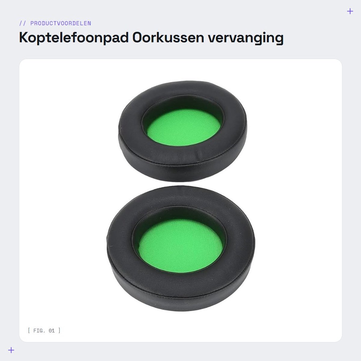 Onf3 - Koptelefoonpad - Oorkussen vervanging - Comfortabel en