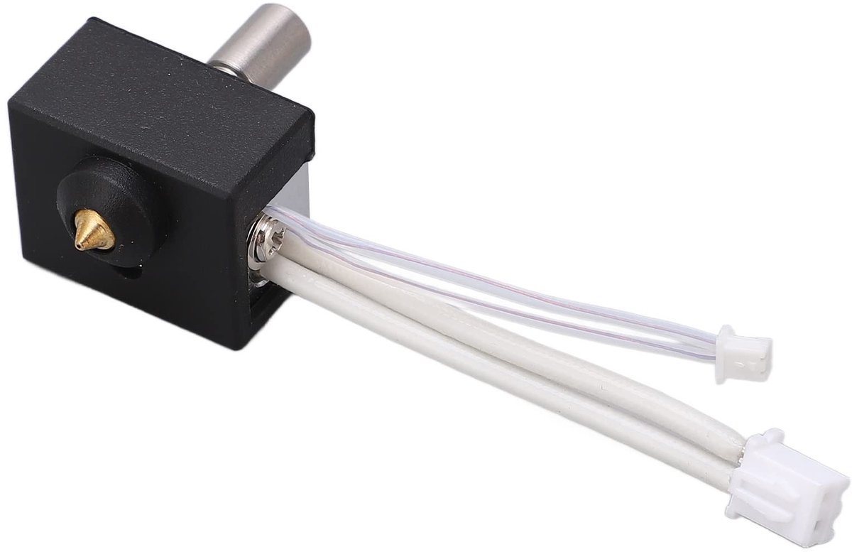 Dailygoods- Extruder Heater Block Kit Aluminium - Thermistor - 260℃ - 3D Printer Accessoires - Geschikt voor Ender 3 S1 - Complete Set met Verwarming en Mondstuk - Verwarmingsblok