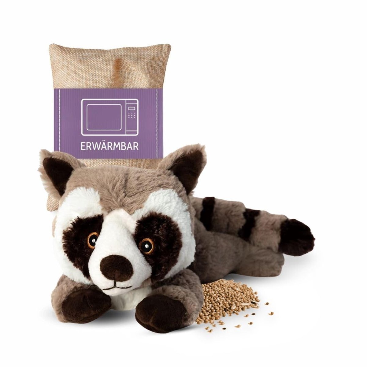 Dailygoods - Premium Warmtekussen/Knuffeldier - 1959 Wasbeer voor Kinderen en Volwassenen