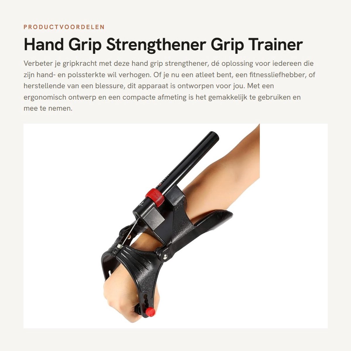 Dailygoods- Handgrip Trainer - Onderarm Trainer - Grip Trainer Golf - Schokbestendig - Verstelbaar - Lichtgewicht