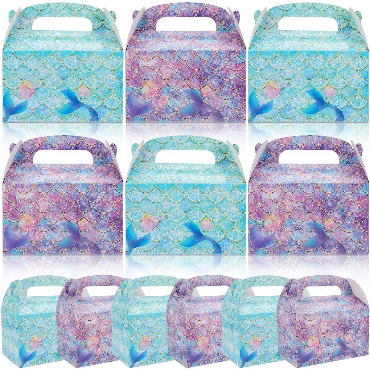 Dailygoods- Snoepdozen 12-Pack - Cadeaudozen met Deksel - Cake/Snoepdozen - Verpakking - Decoratie - Baby Shower/Verjaardag