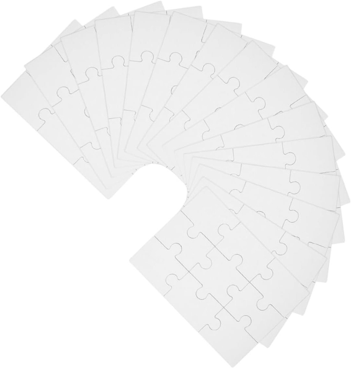 Blanco Puzzels - Tekenen Puzzel - Creatief Knutselen - Zelf Ontwerpen - 15 Vellen - Wit