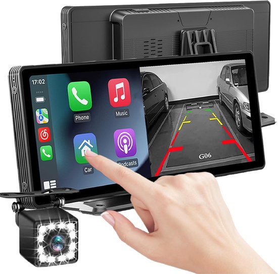 CarPlay Scherm Auto - Navigatie Tablet - Veilig Rijden - Draadloze Connectiviteit - 1026 inch - Zwart