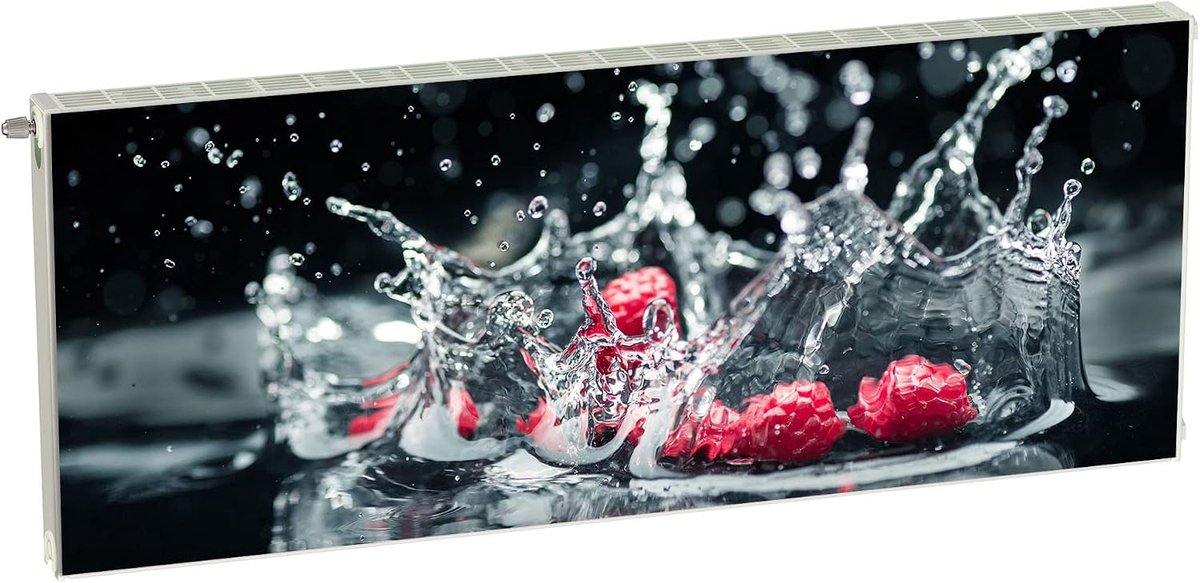 Magnetische Radiatorbekleding - Radiatorhoes Flexibel - Interieur Decoratie - Digitale Print Kwaliteit - 160 x 60 cm - Zwart