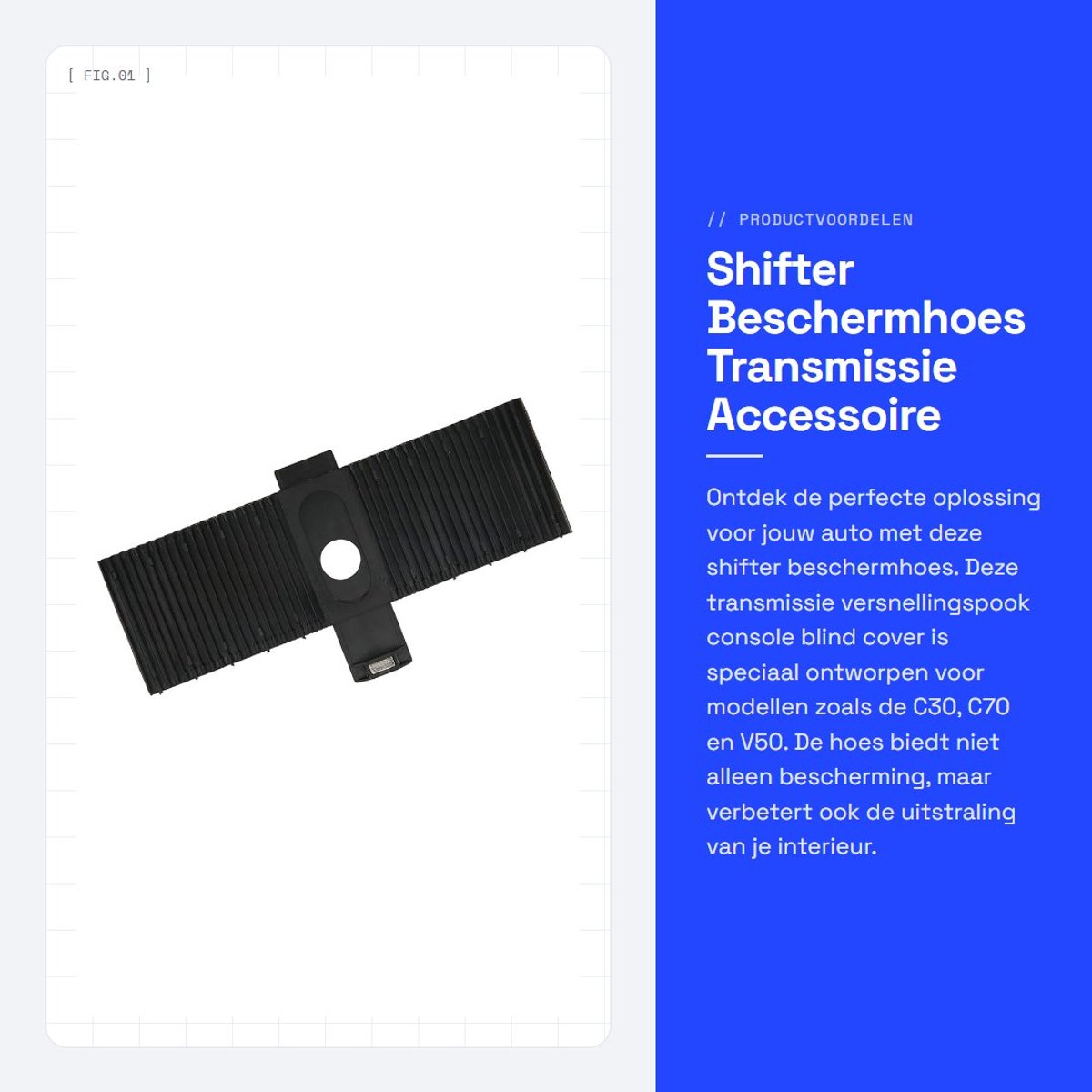 Dailygoods- Beschermhoes Transmissie - Versnellingspook - Console - Vervangingsonderdeel - Auto Accessoires - Hoge kwaliteit