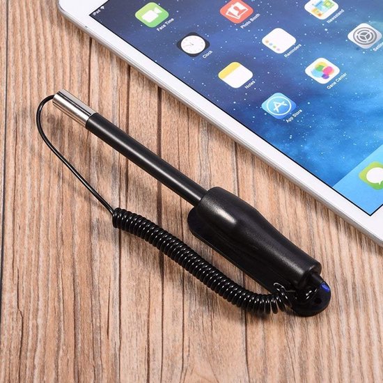 Dailygoods- Stylus Pen Nauwkeurig - Touchscreen Pen - Uittrekbare Veerdraad - Draagbaar - Geschikt voor Resistieve Touchscreens - Lichtgewicht 22 gram - Touchpen — afbeelding 4