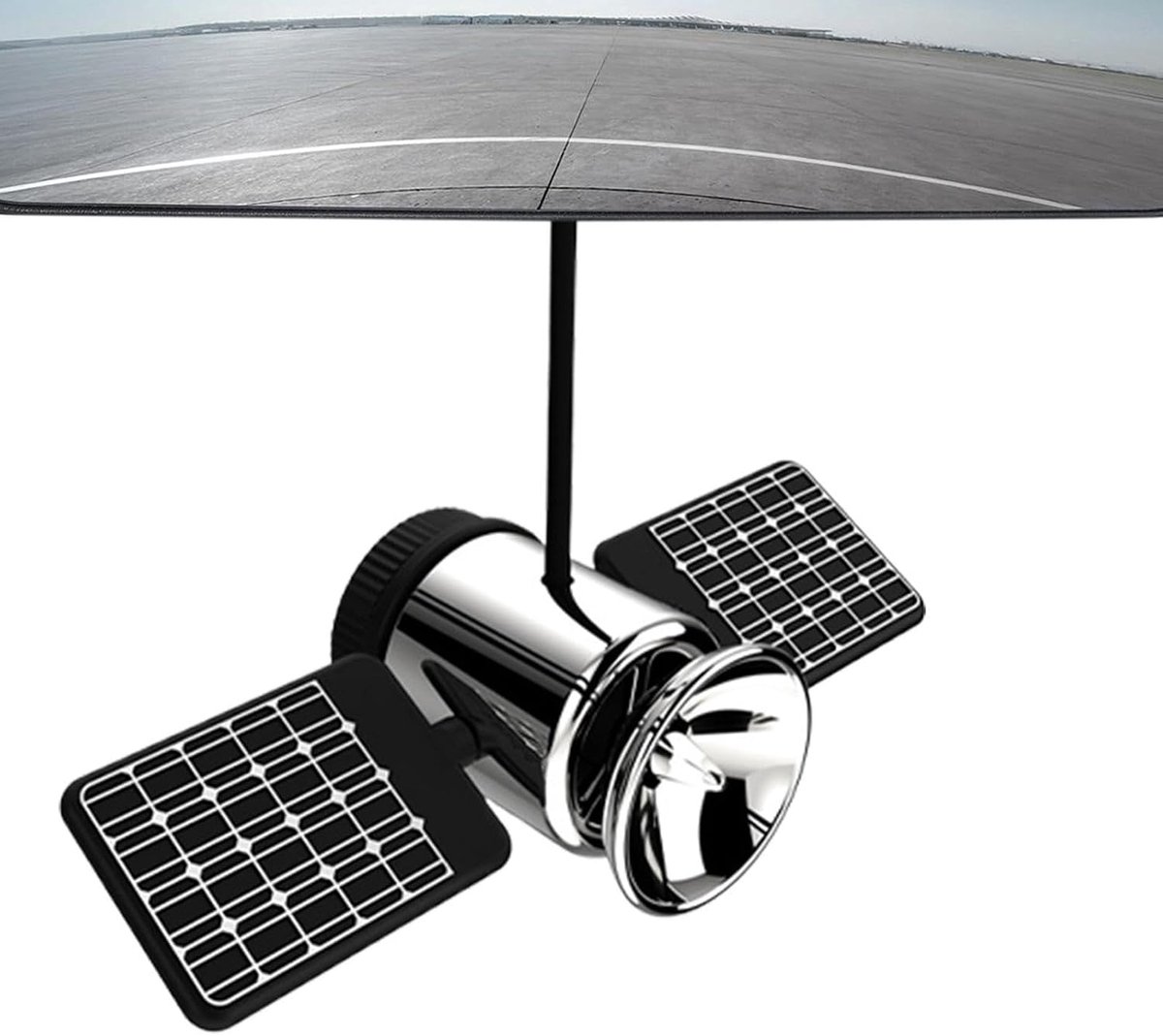 Auto Luchtverfrisser - Satelliet Decoratie - Auto Interieur - Soepele Geurverspreiding - 9.9 x 4.3 cm - Zilver