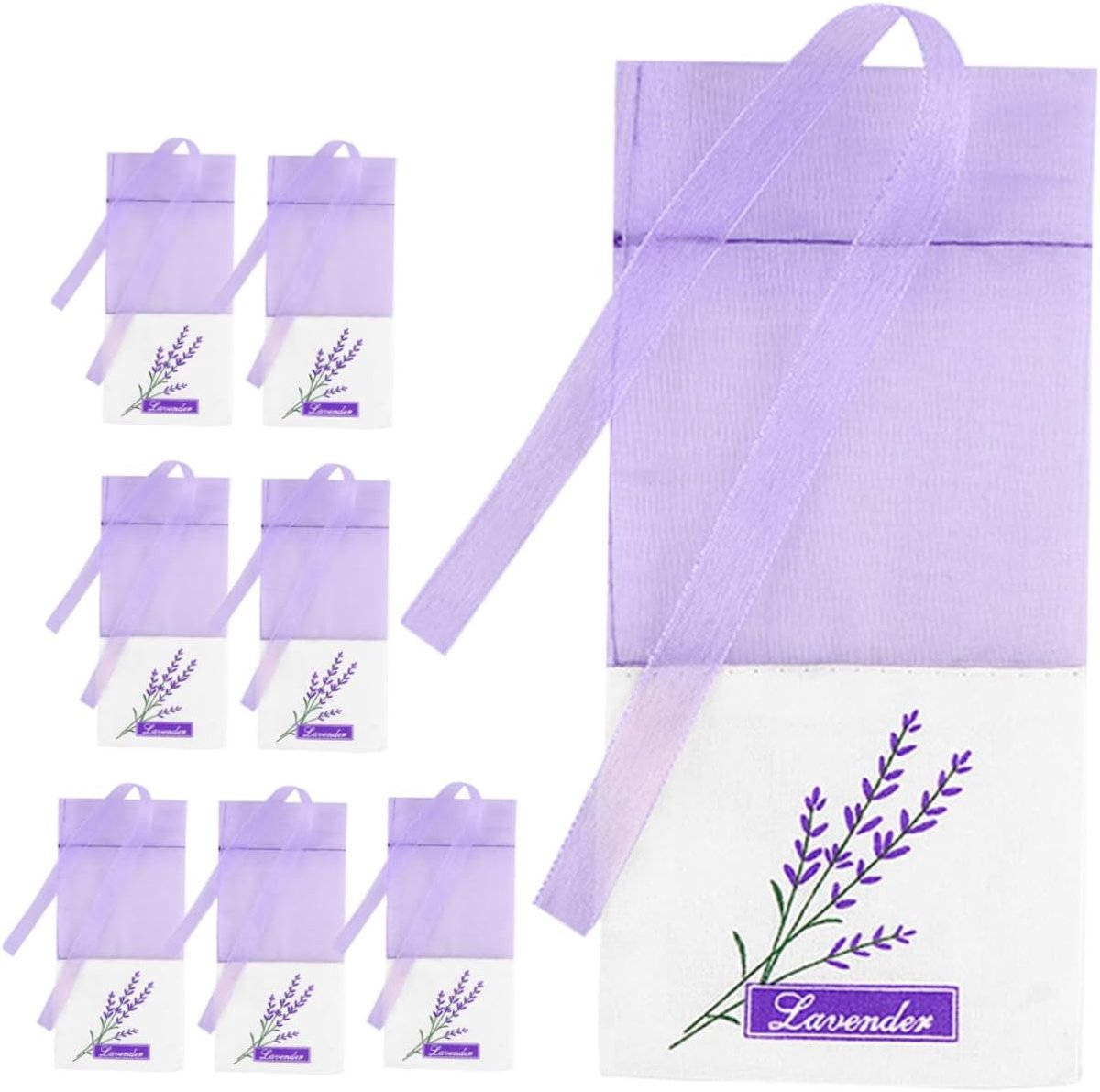 Geurzakjes Set - Linnen Zakjes - Ruimte Verfrissen - Compact Formaat - 16 Stuks - Lavendel