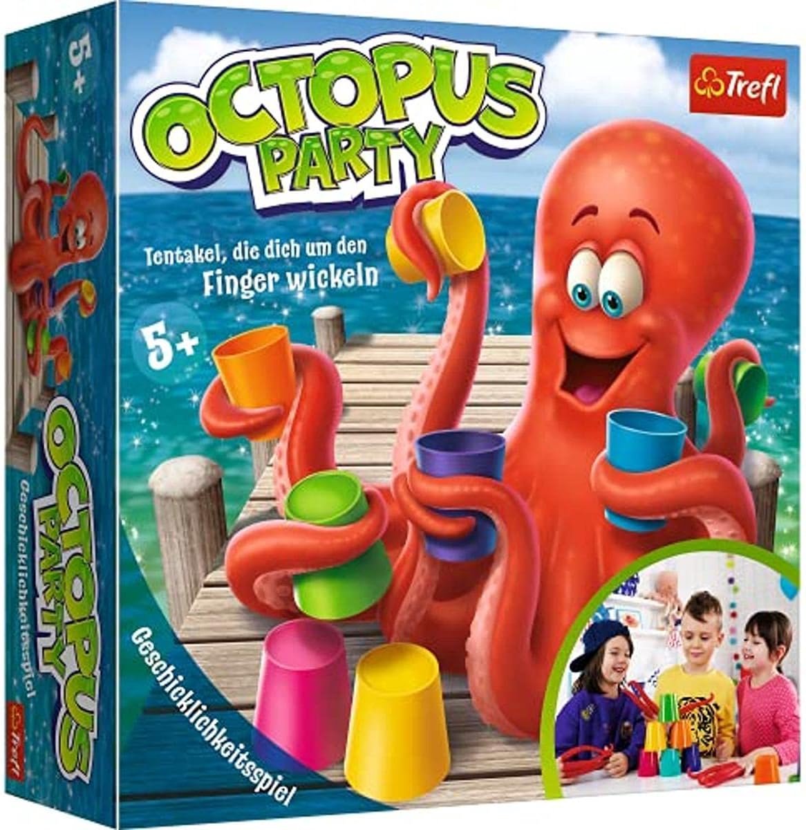 Octopus Party Behendigheidsspel - Tafelspel Vingertraining - Bekers Bouwen - Twee Zwaartegraden Kaarten