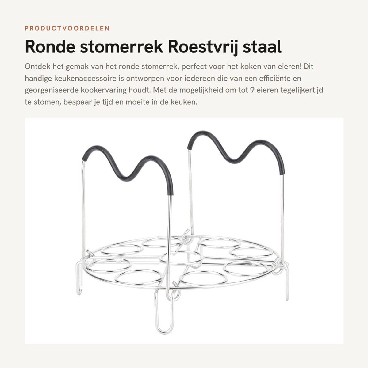 Dailygoods- Stomerrek Roestvrij Staal - 9 - Professioneel Kookgerei