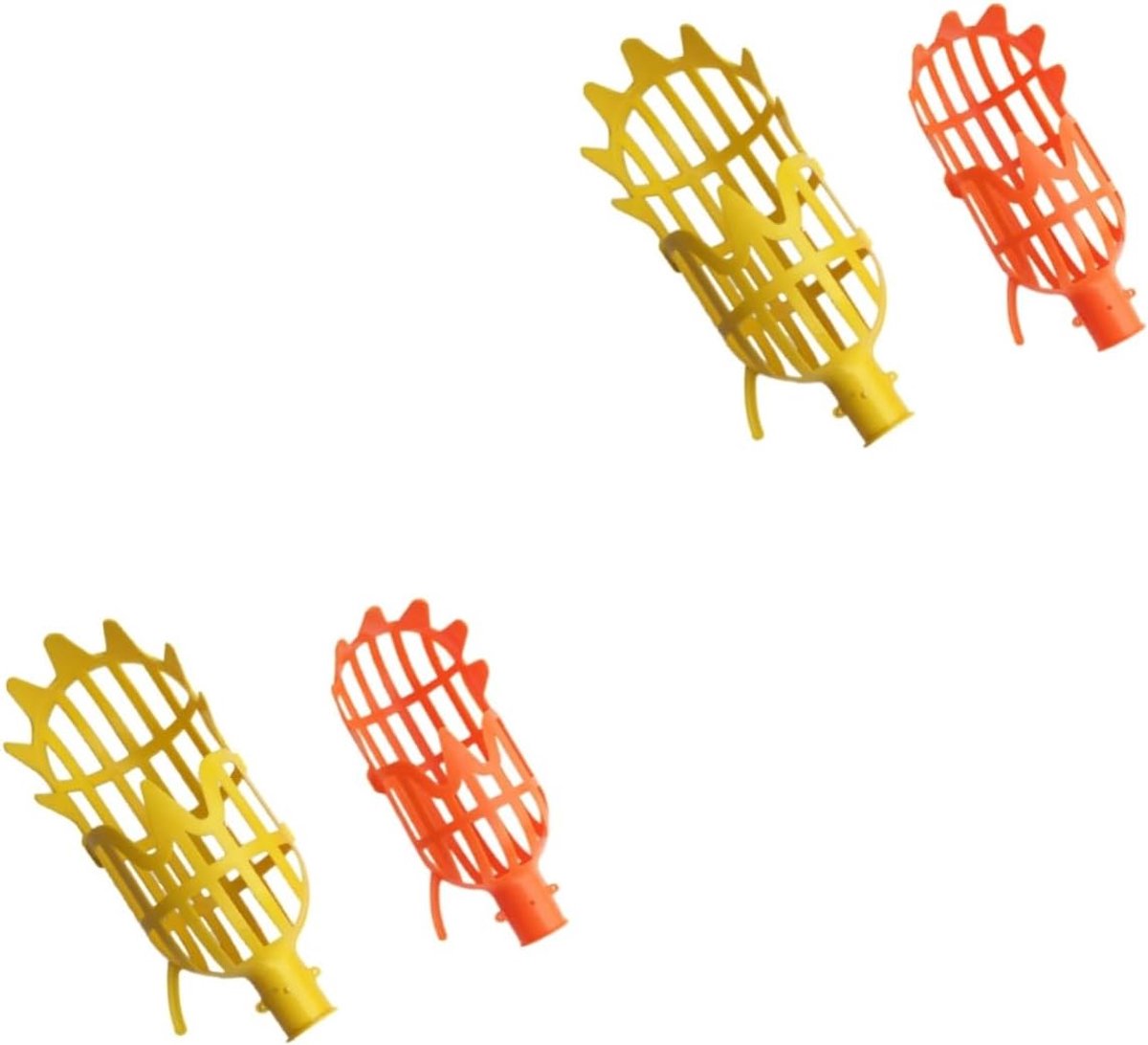 Fruitpluk Gereedschap - Fruitvanger Plukker - Fruit Oogsten - Beschadigt Boom Niet - 4 Stuks - Assorti