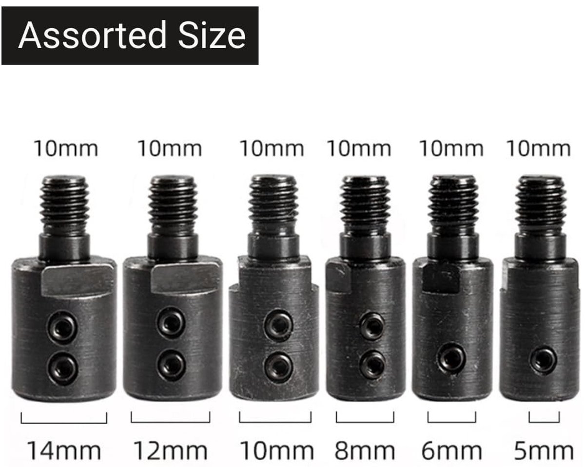 Dailygoods - Staal Motor As Koppeling voor Slijpmachine met Draaibare Adapter