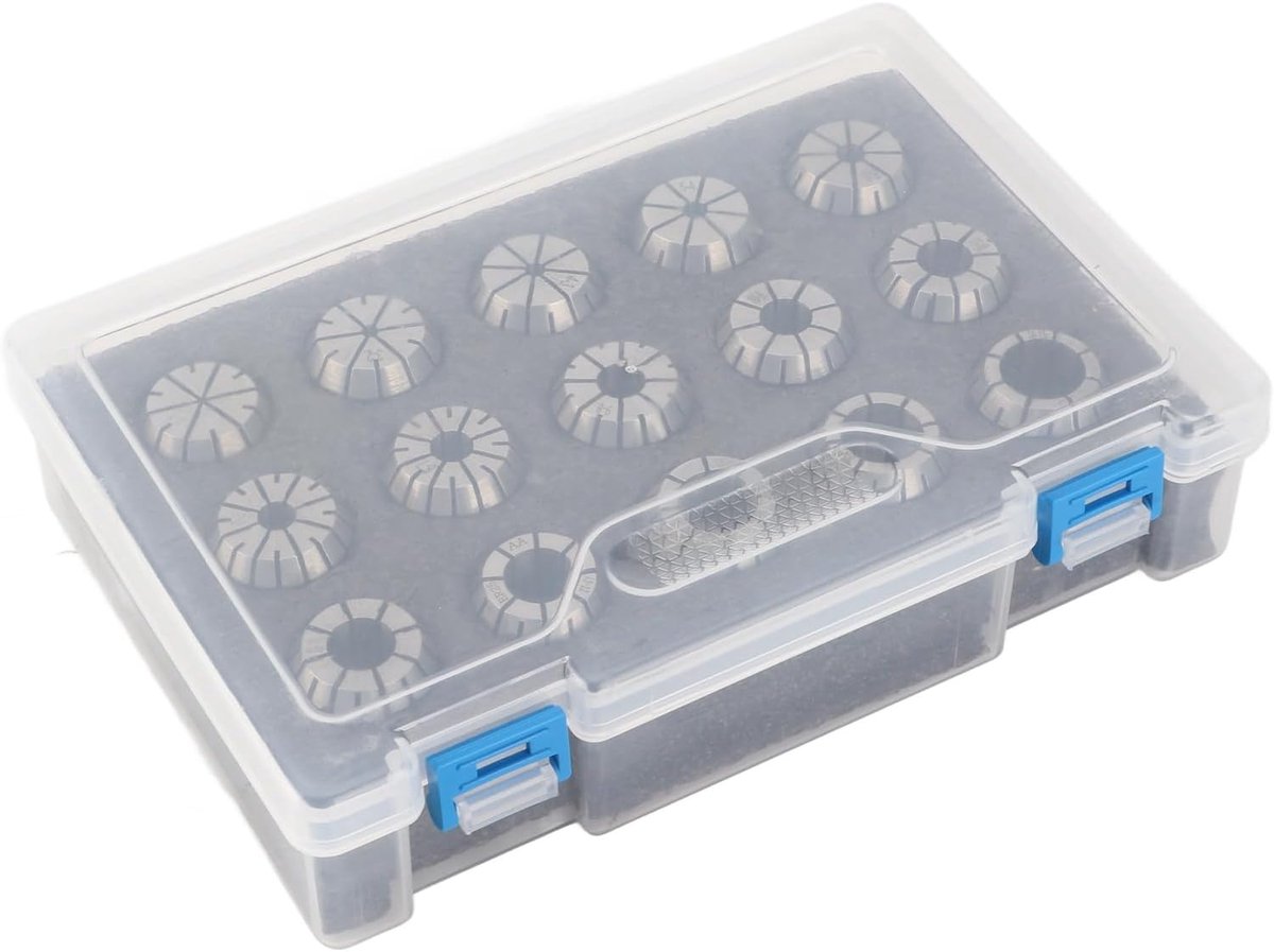 Spantangenset - CNC Spantangen - Precisiebewerking - Hogesterkstaal - 15 stuks - Zilver